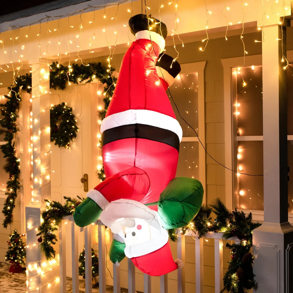5.5ft Tall Hanging Santa Christmas Inflatable – JOIEDOMI