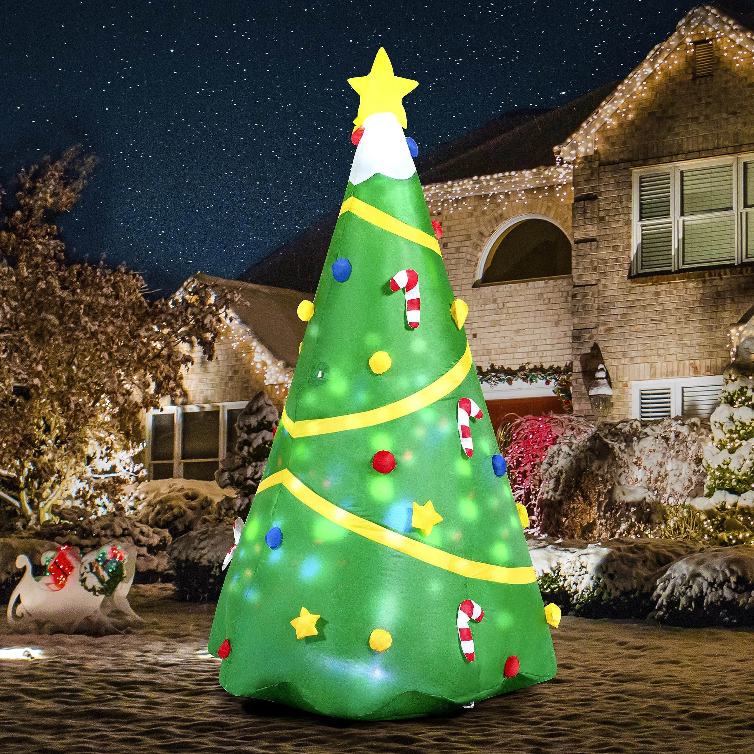 Jumbo Christmas Tree with Lights Inflatable (8 ft) – JOIEDOMI