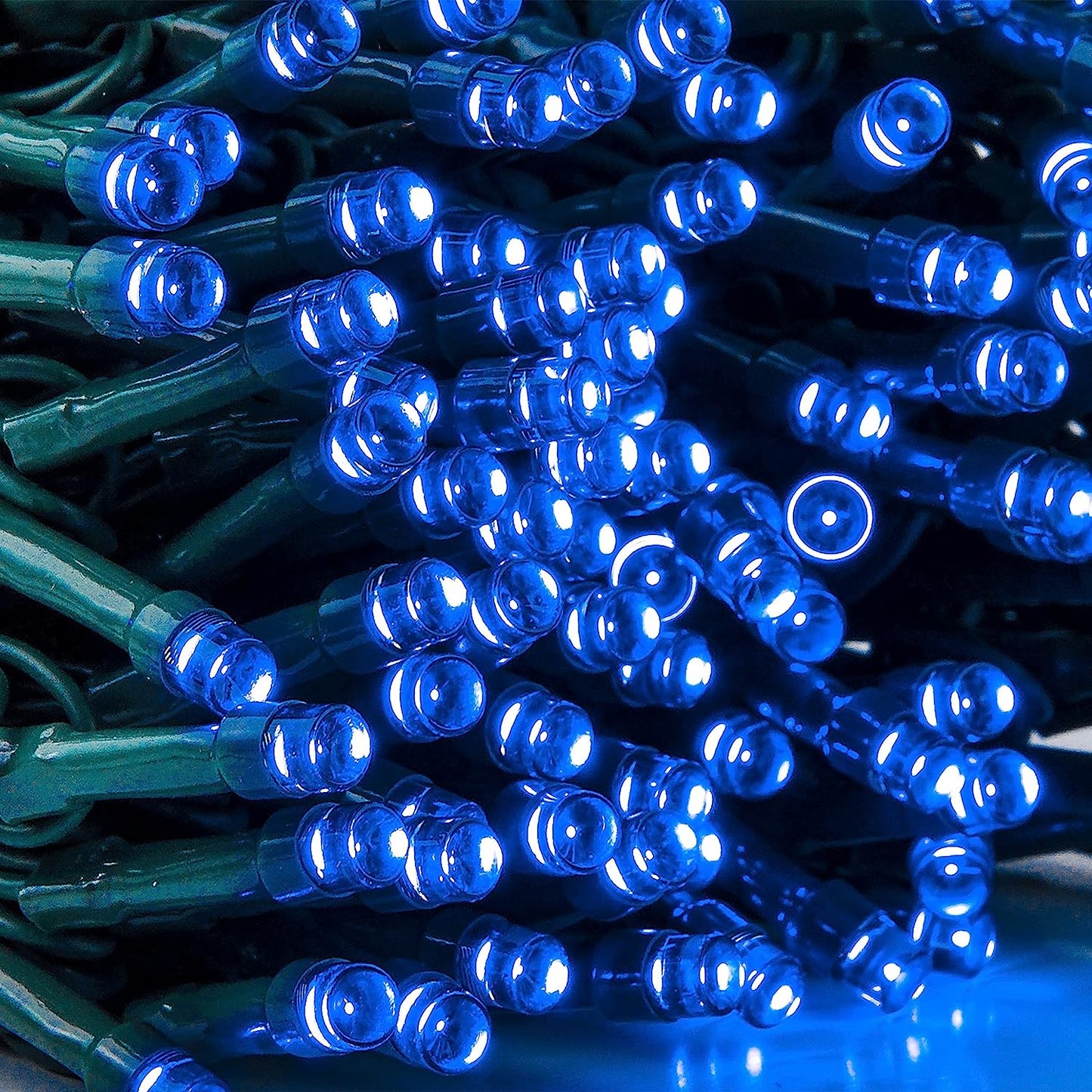 300-Count 98.1ft LED Blue Halloween String Lights with 8 Lighting Modes