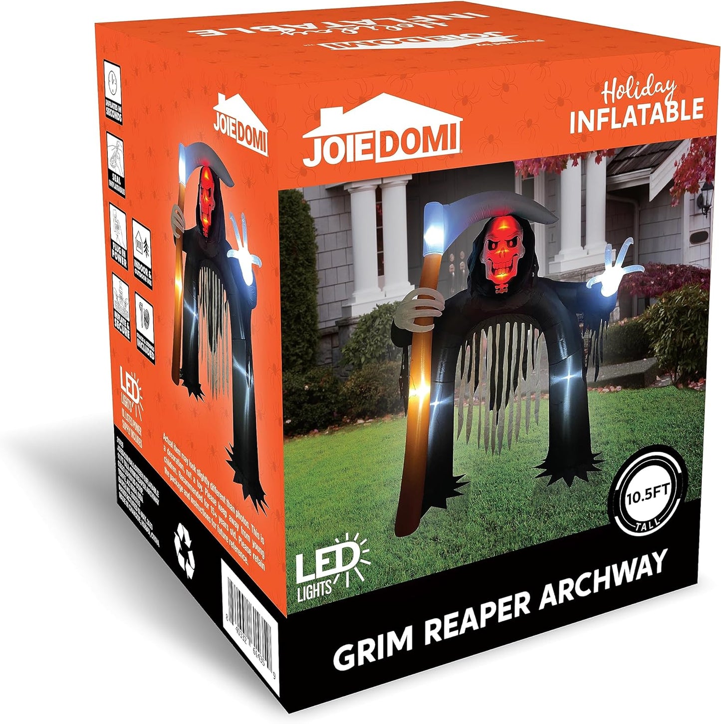 Joiedomi 10.5ft Grim Reaper Archway Halloween Inflatable Decoration