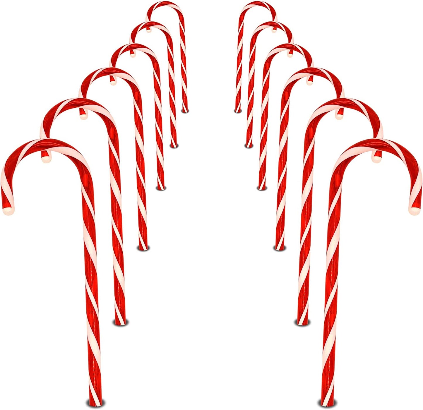 Christmas Candy Cane Pathway Markers Lights