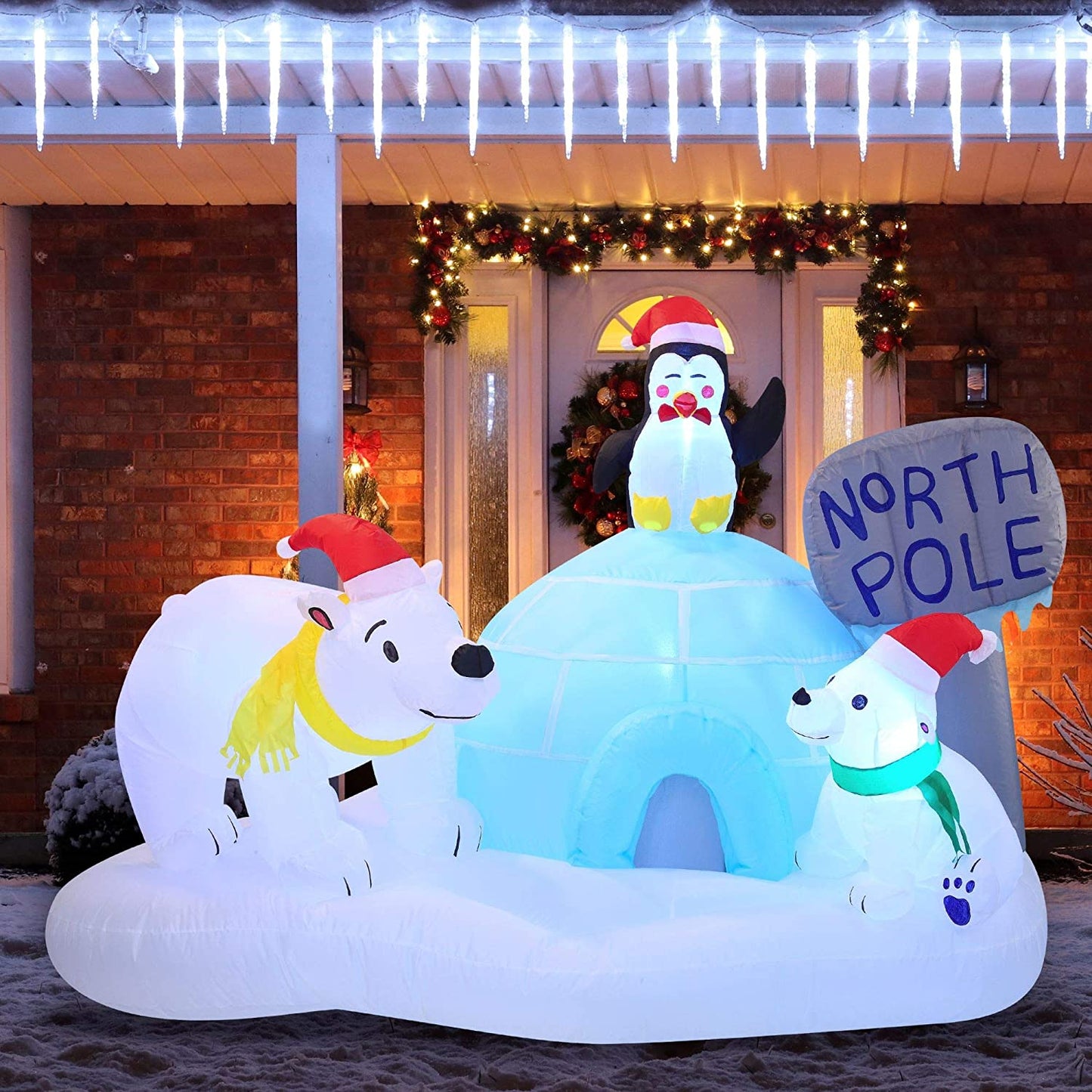 Large Christmas North Pole Inflatable (6 ft)