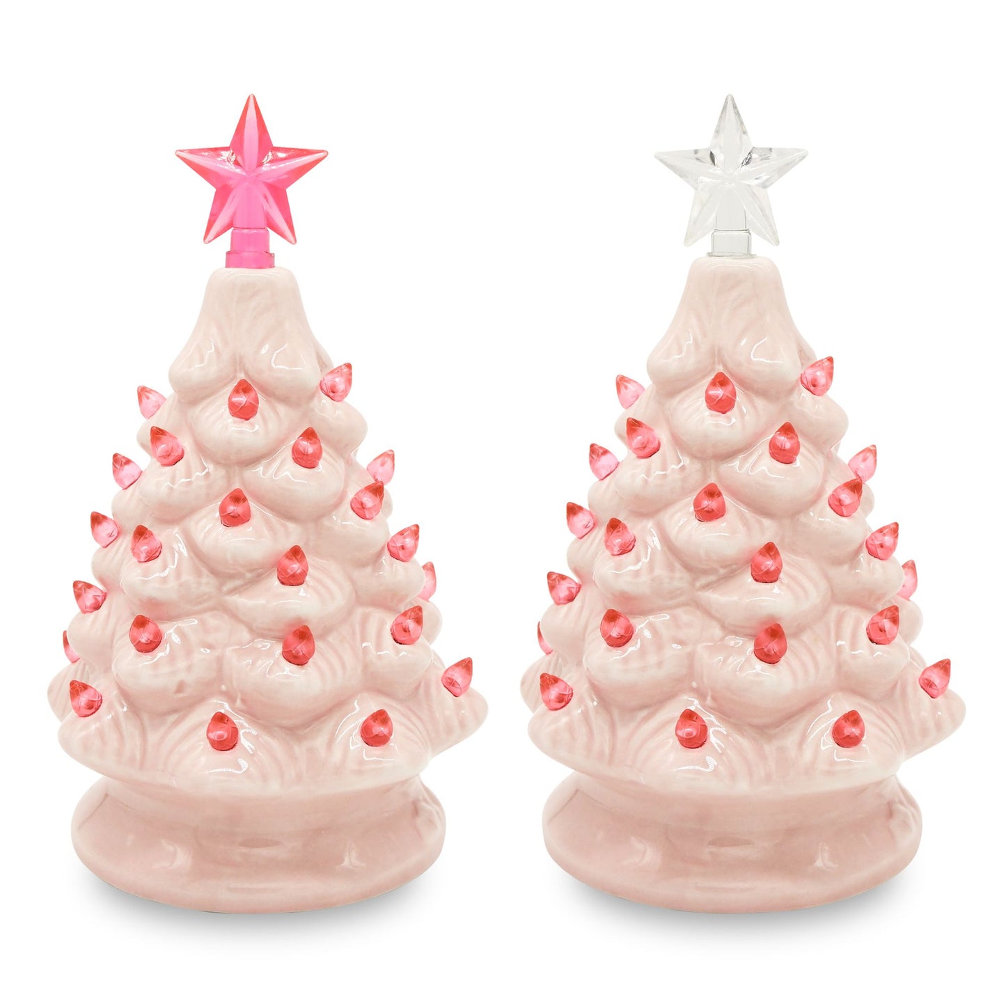7in Ceramic Christmas Tree (Pink)
