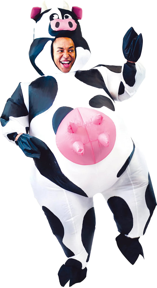 How to Set Up an Inflatable Cow Costume