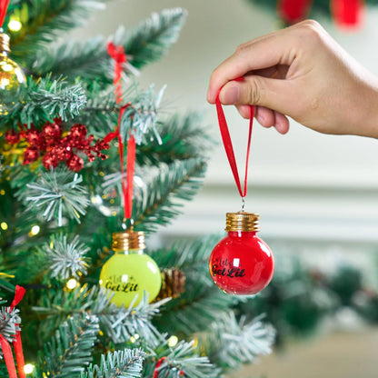 1.7oz 18Pcs Christmas Boozeball Ornament for Christmas Tree Decoration