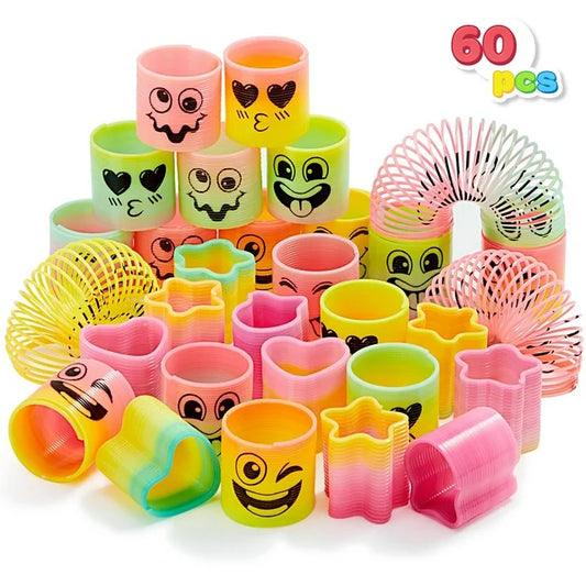 Joiedomi 60 Pcs Mini Spring Toys