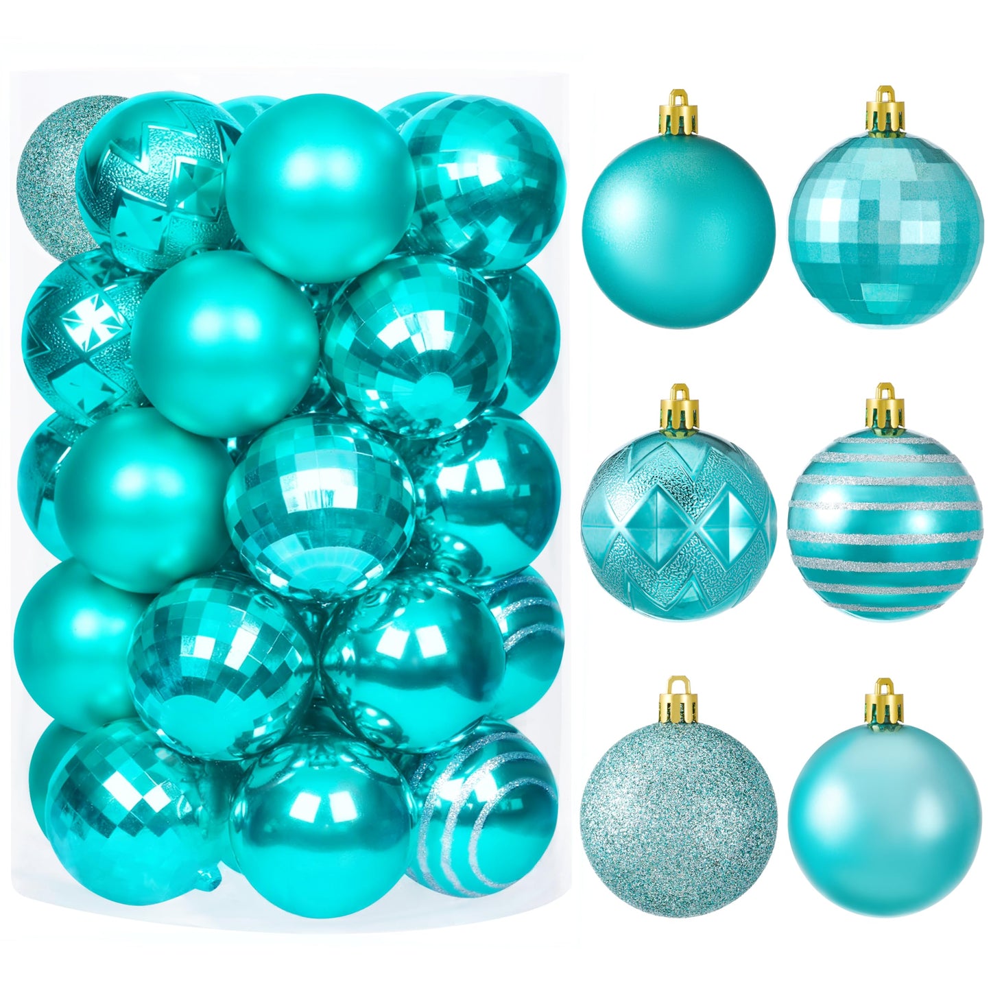 34 Pcs 2.36'' Christmas Ball Ornaments