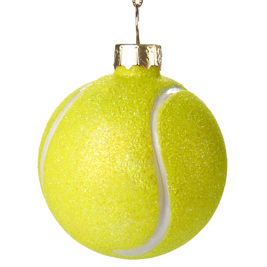 Tennis Balls Sports Blown Glass Small Funny Mini Christmas Ornaments for Christmas Tree