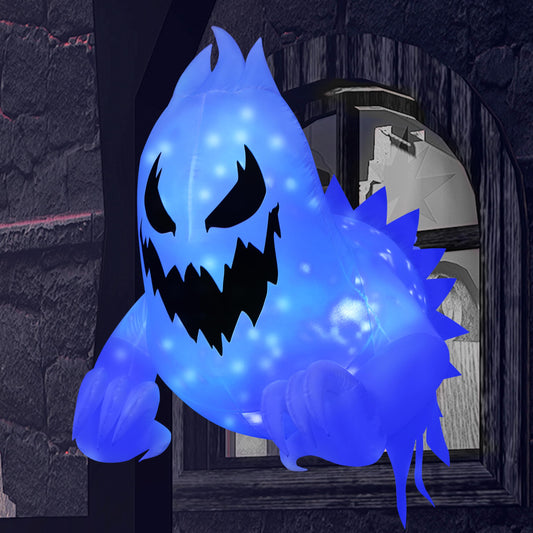 4.5 FT Halloween Inflatable Scary Ghost Outdoor Decoration