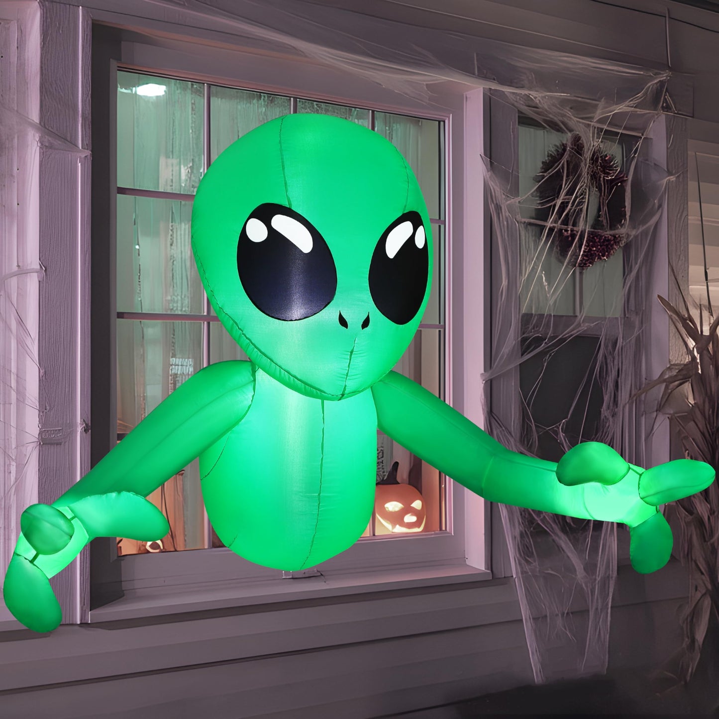 4.5FT Halloween Inflatable Alien Outdoor Decorations