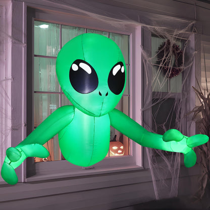 4.5FT Halloween Inflatable Alien Outdoor Decorations