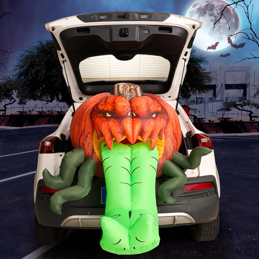 Inflatable Pumpkin with Tentacles Trunk Or Treat Car Decor