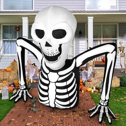 5.5 FT Skeleton Halloween Inflatables Outdoor Decorations