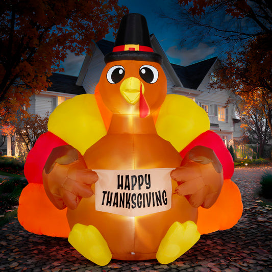 6FT Thanksgiving Inflatable Turkey Decoration Outdoor