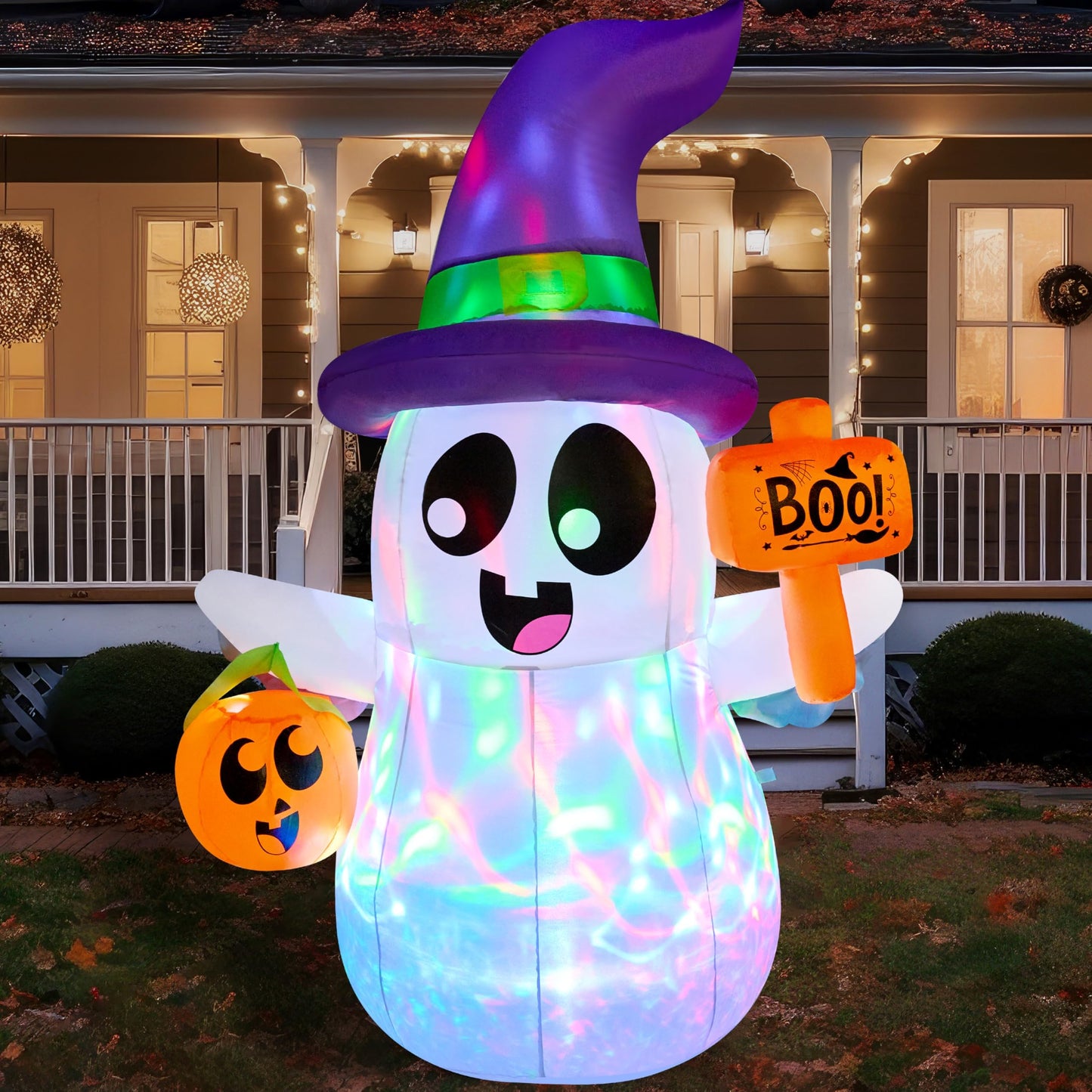 5 FT Halloween Inflatables Ghost Outdoor Decorations