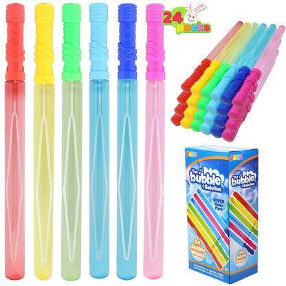 Joiedomi 24Pcs 14.6in Bubble Wands for Kids