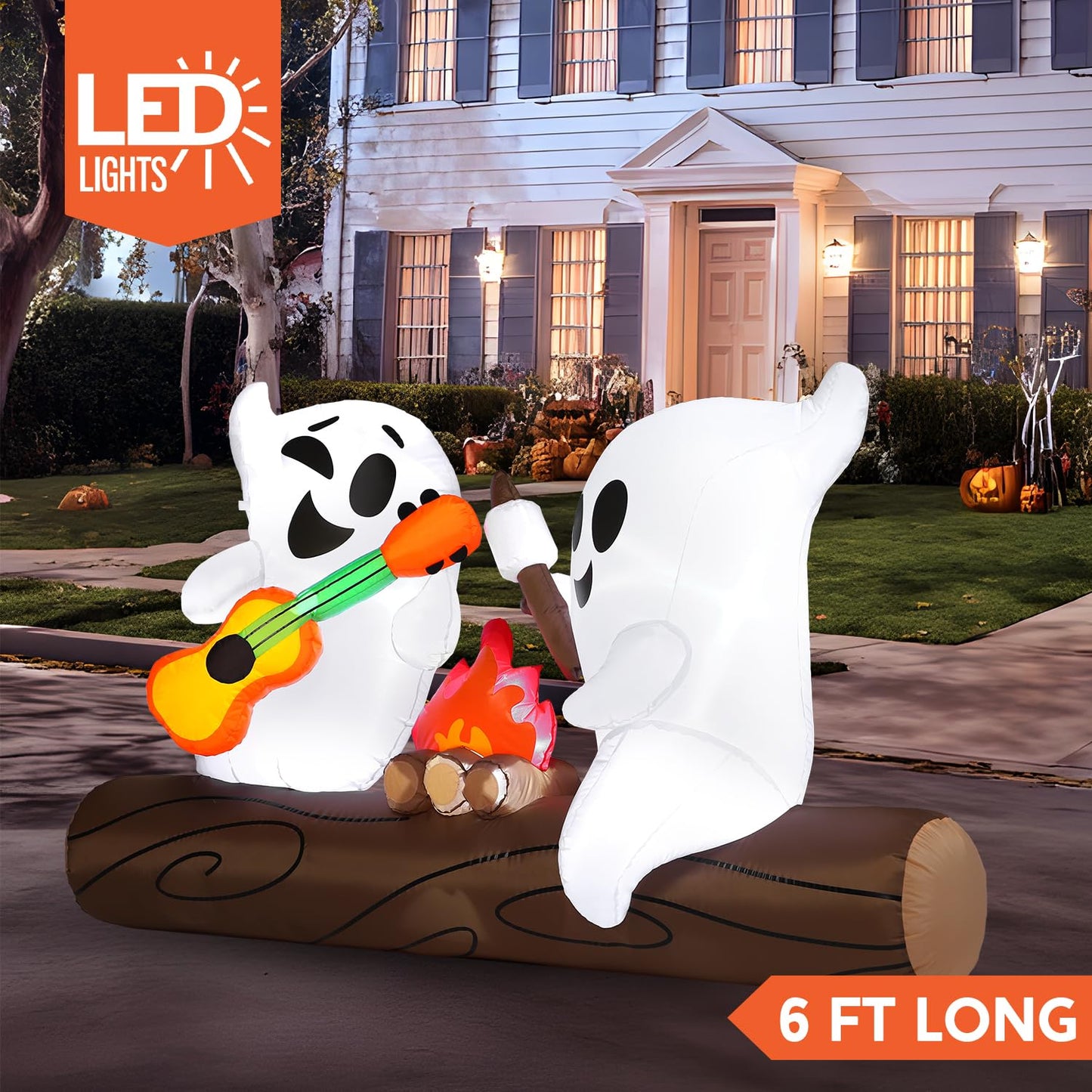 6ft Halloween Inflatable Ghost Outdoor Decoration