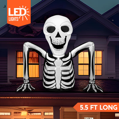 5.5 FT Skeleton Halloween Inflatables Outdoor Decorations