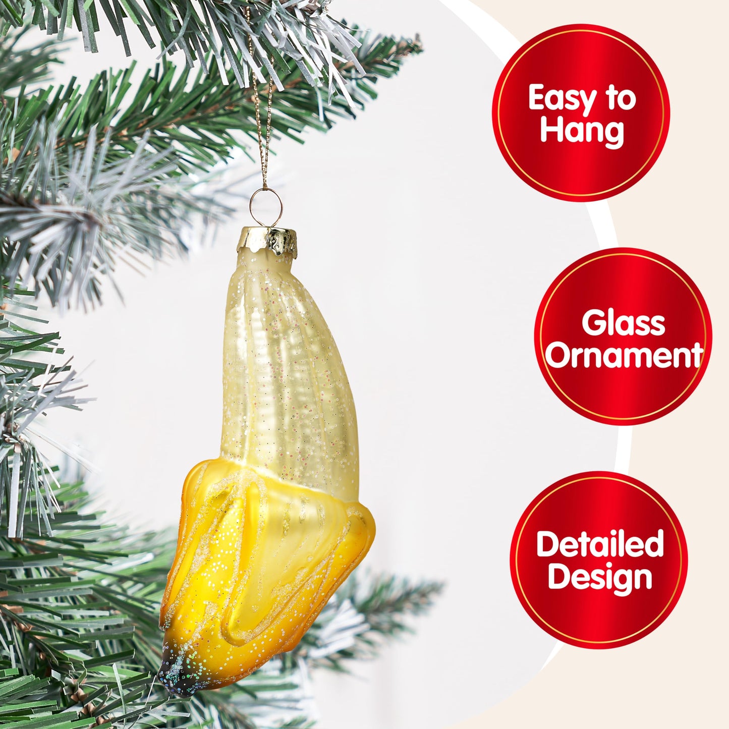 Banana Mini Christmas Ornaments