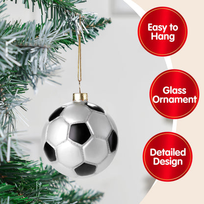 Mini Soccer Christmas Ornaments for Tree Hanging Ornament