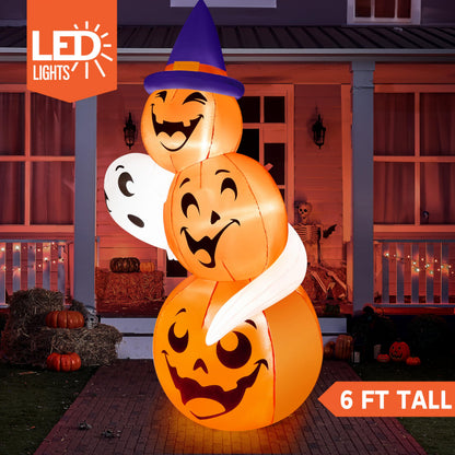 6FT Halloween Inflatable Pumpkin Outdoor Decorations