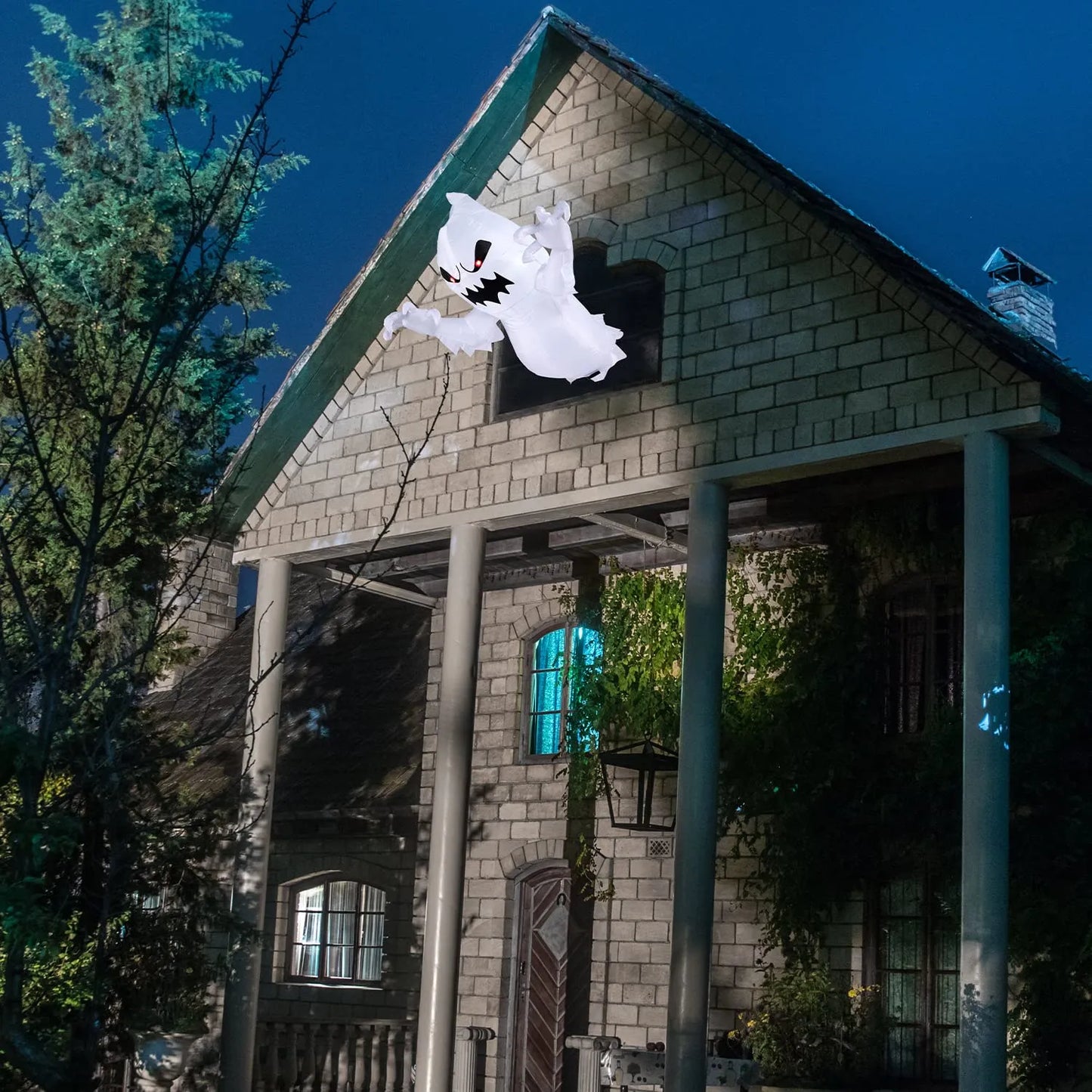 3.5 ft. Halloween Inflatable Window Crasher Ghost