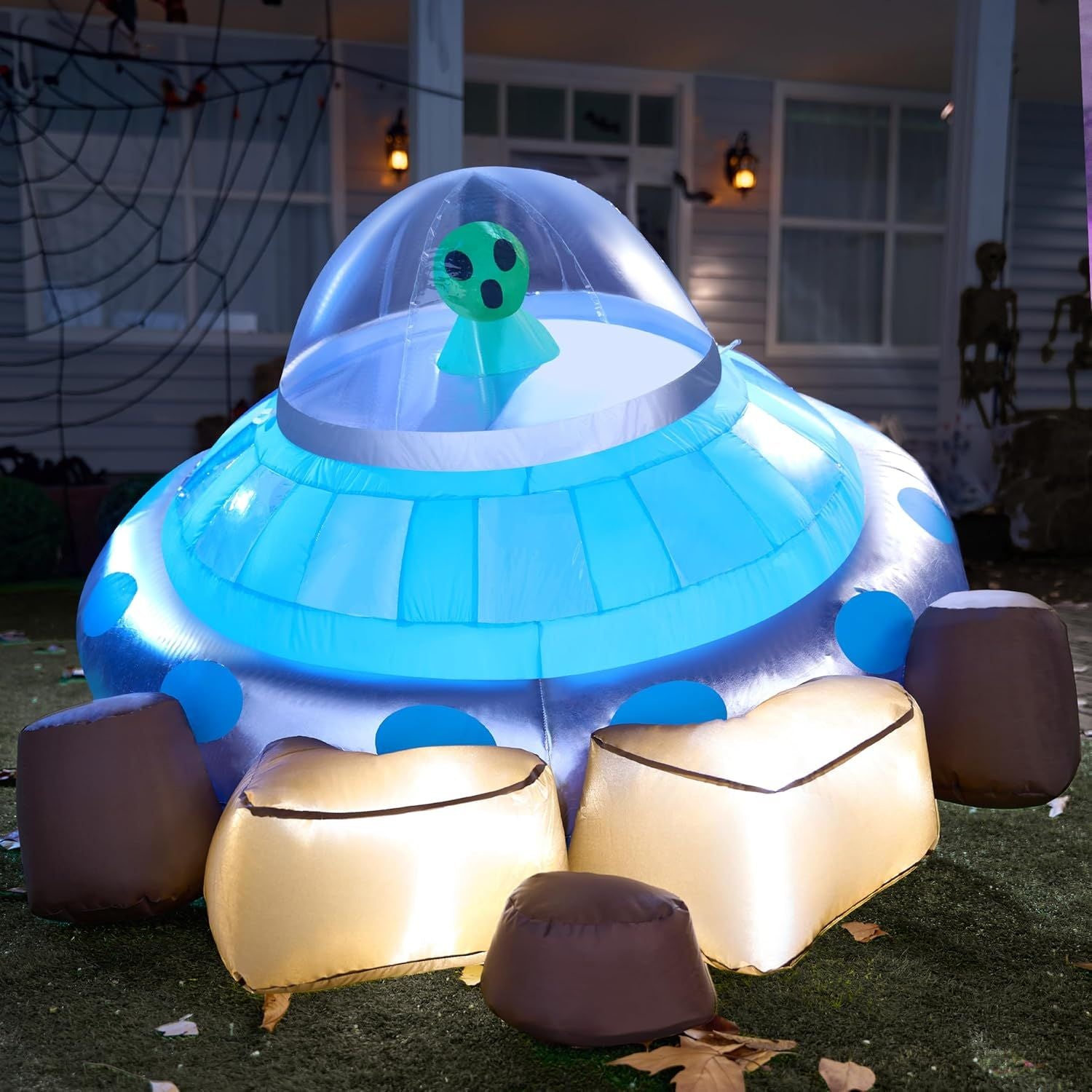 5 ft Halloween Inflatable UFO Alien Decorations – JOIEDOMI