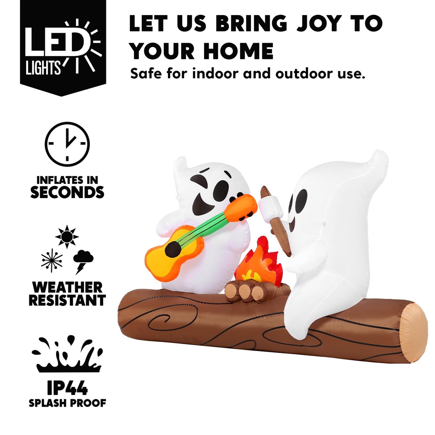 6ft Halloween Inflatable Ghost Outdoor Decoration