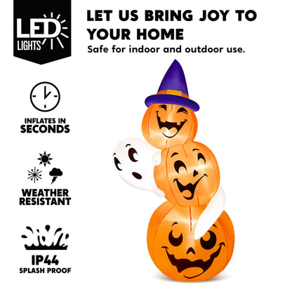 6FT Halloween Inflatable Pumpkin Outdoor Decorations