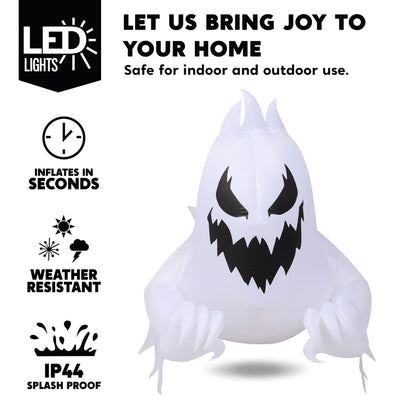 4.5 FT Halloween Inflatable Scary Ghost Outdoor Decoration