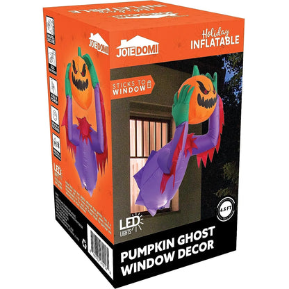 4.5 FT Tall Halloween Inflatable Pumpkin Ghost Broke Out