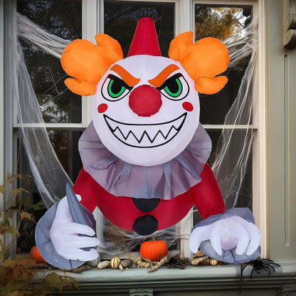 4.5ft Killer Clown Window Breaker Inflatable Decoration