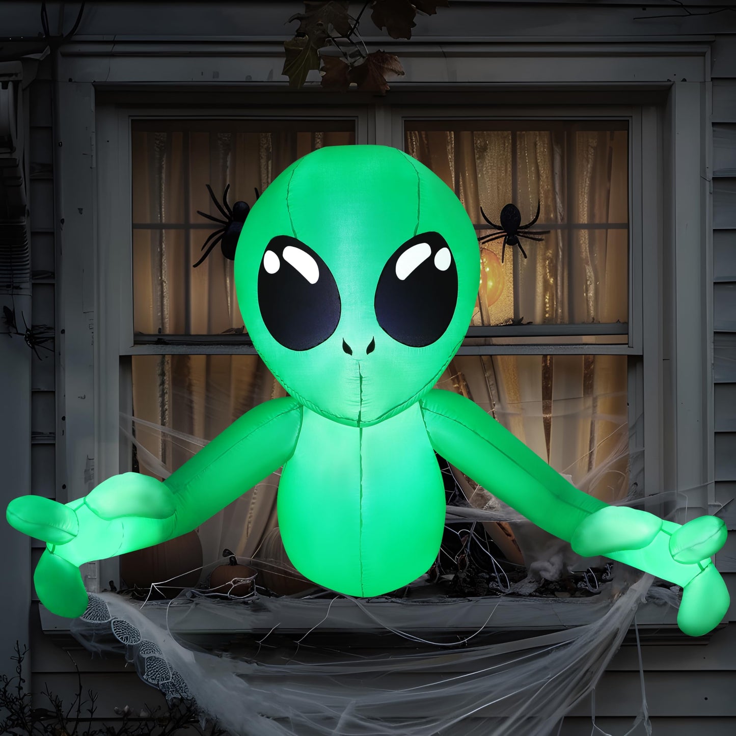 4.5FT Halloween Inflatable Alien Outdoor Decorations