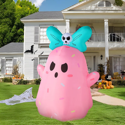 5FT  Cute Pink Ghost Halloween Inflatable