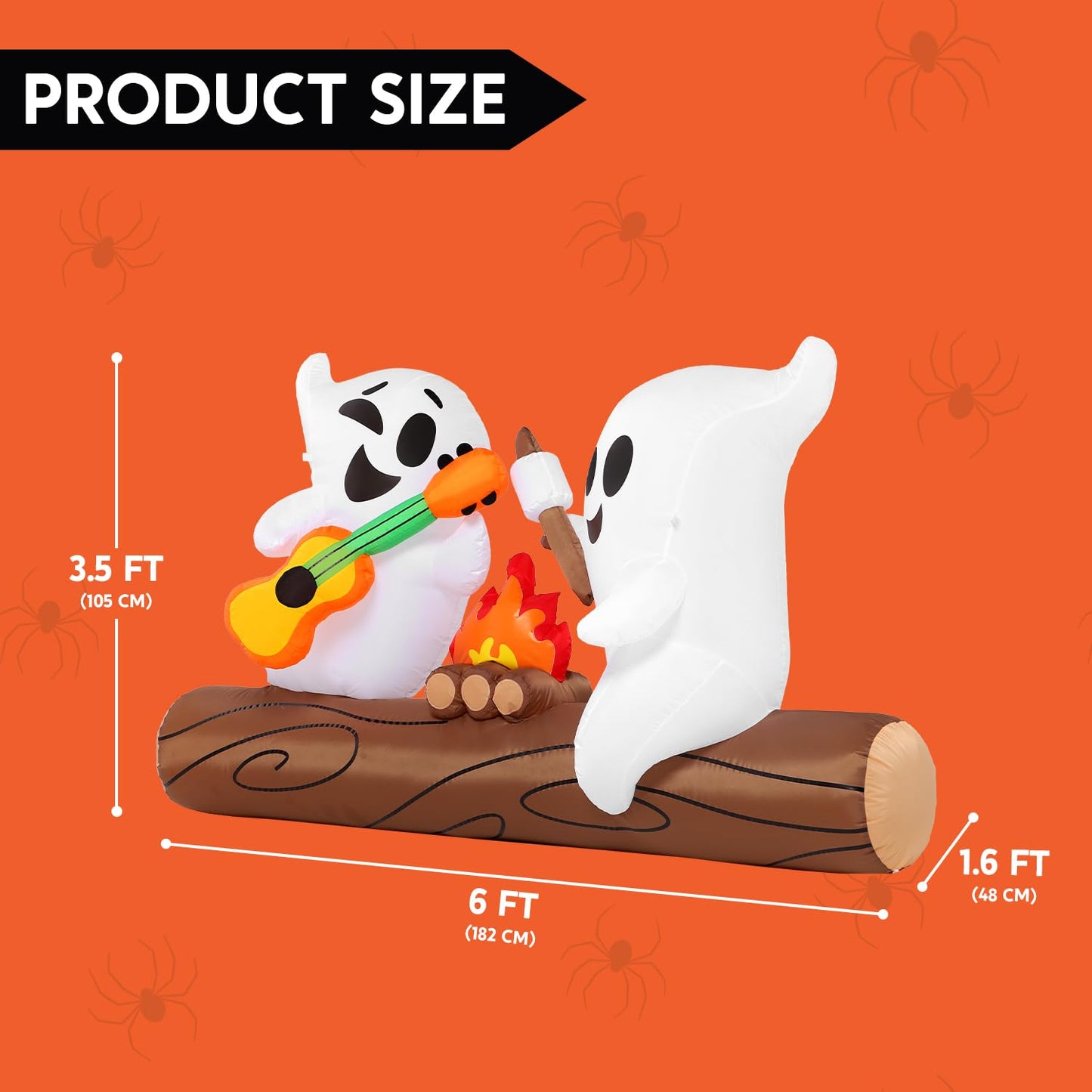 6ft Halloween Inflatable Ghost Outdoor Decoration