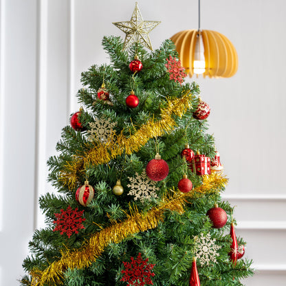 71 Pcs Red & Gold Christmas Ornaments Set