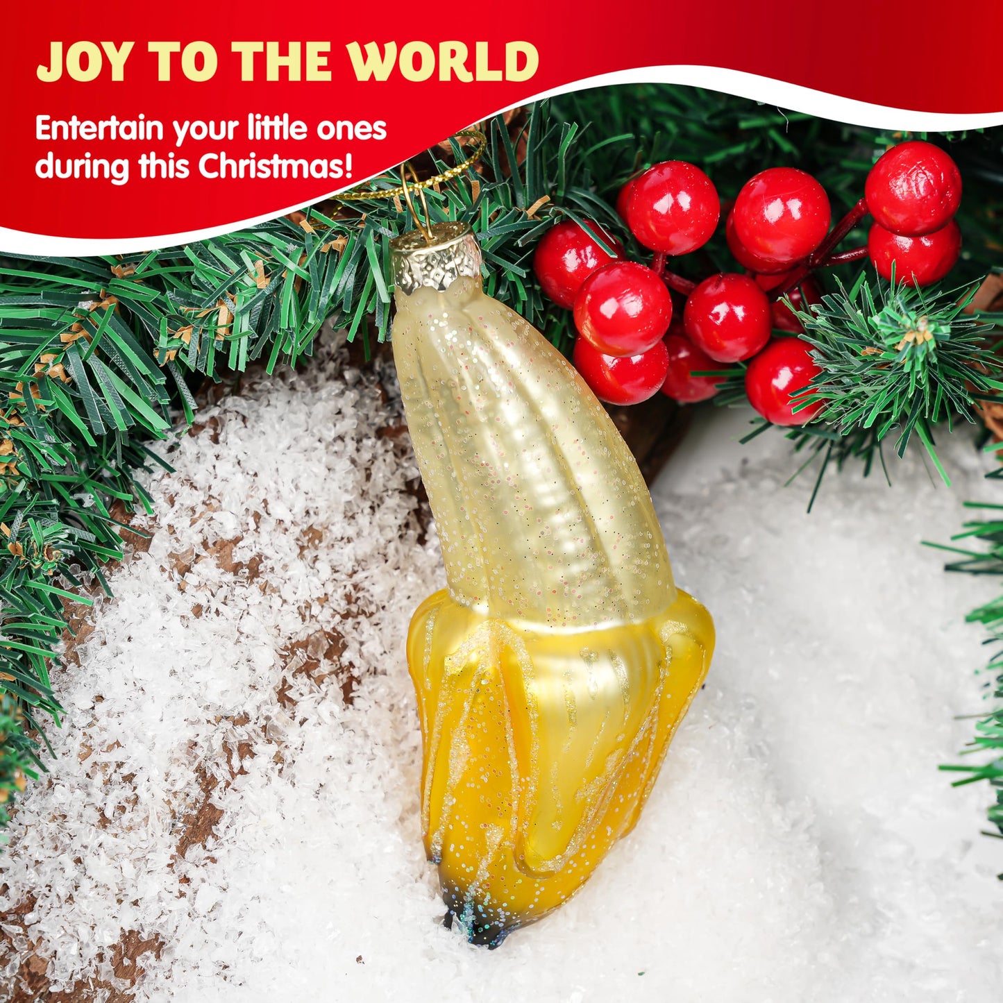 Banana Mini Christmas Ornaments