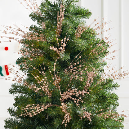 24 Pcs Christmas Tree Berry Stem (Champagne)