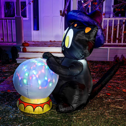5ft Halloween Projection Light Divination Wicked Cat
