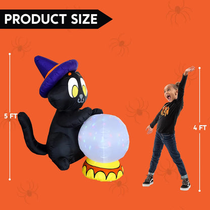 5ft Halloween Projection Light Divination Wicked Cat