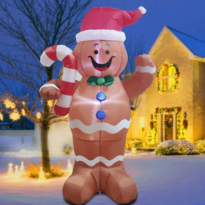 Tall Gingerbread Man Inflatable (5 ft) – Joiedomi