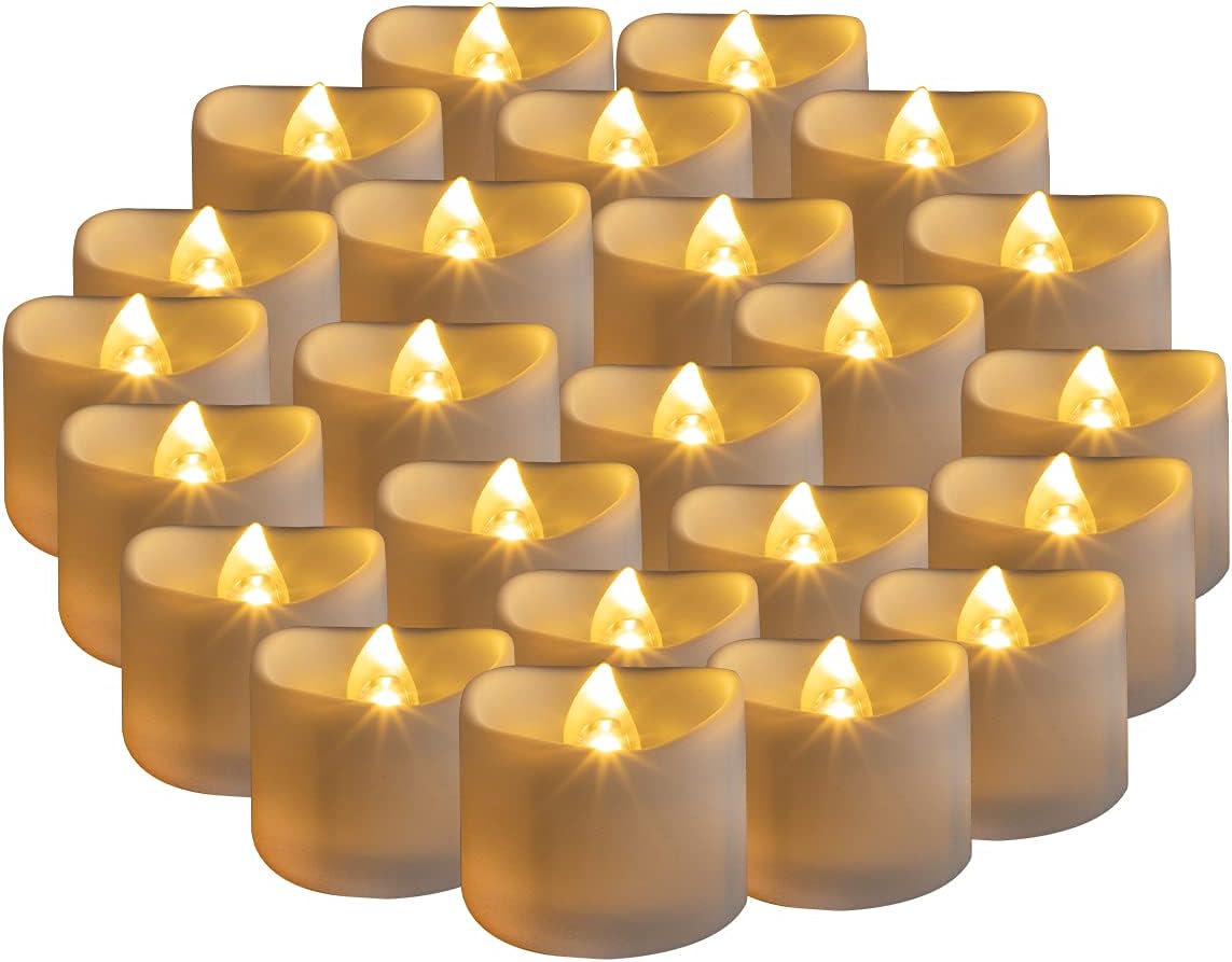 24 Packs LED Flickering Flameless Candles (Warm White)