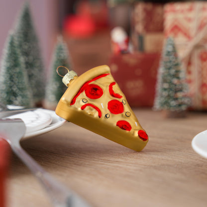 Pizza Mini Christmas Ornaments