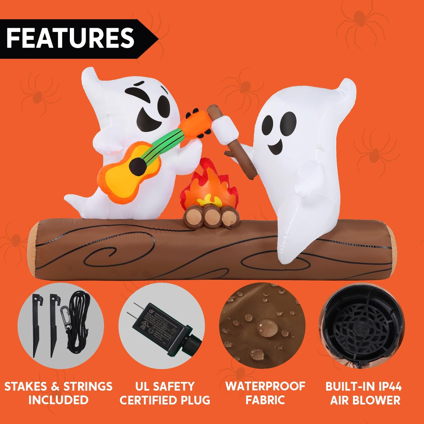 6ft Halloween Inflatable Ghost Outdoor Decoration
