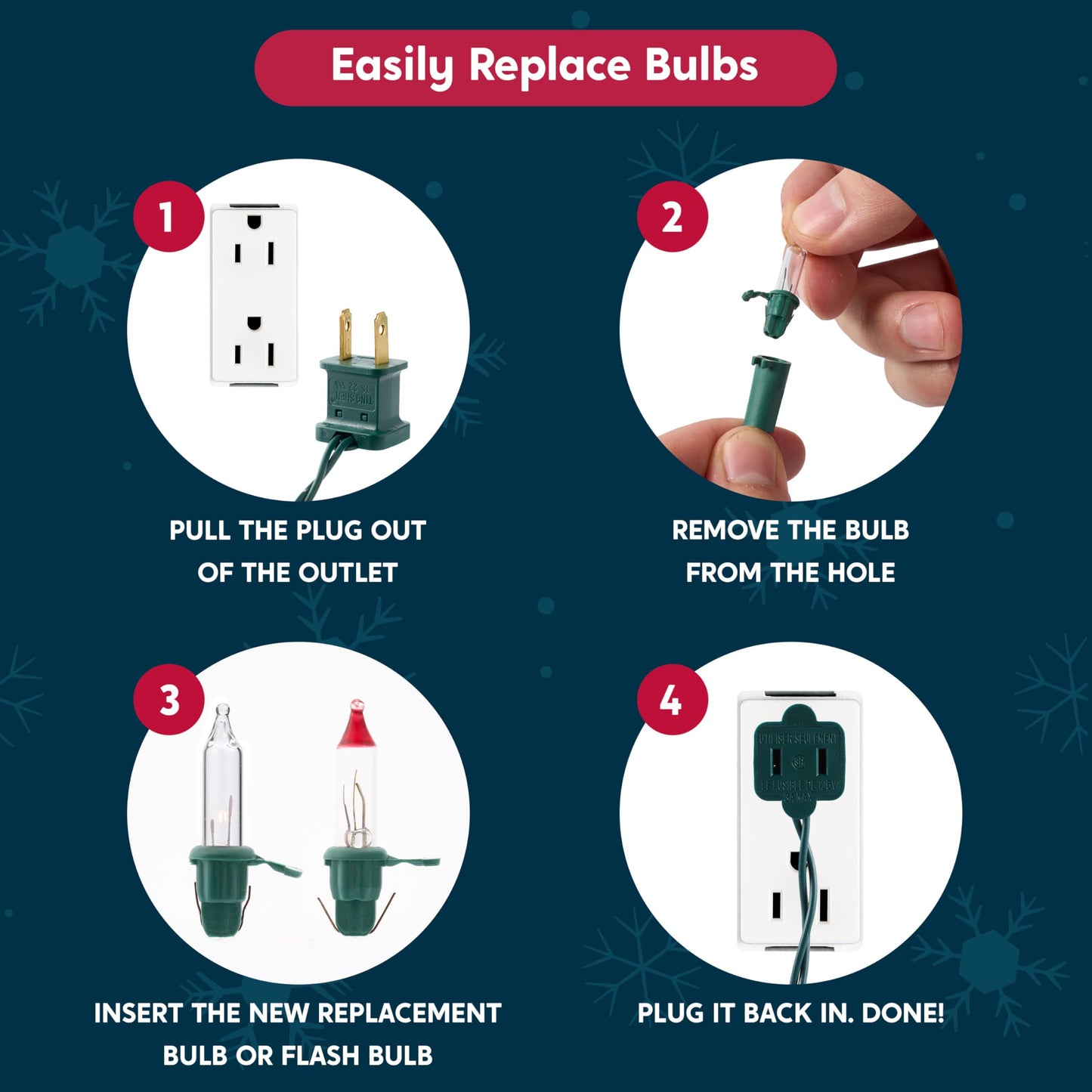 100 Clear Christmas String Lights Indoor