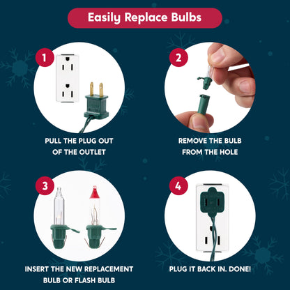 300(3x100) Clear Christmas String Lights Indoor