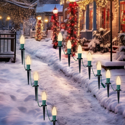 30.75FT C9 Christmas Pathway Marker Lights