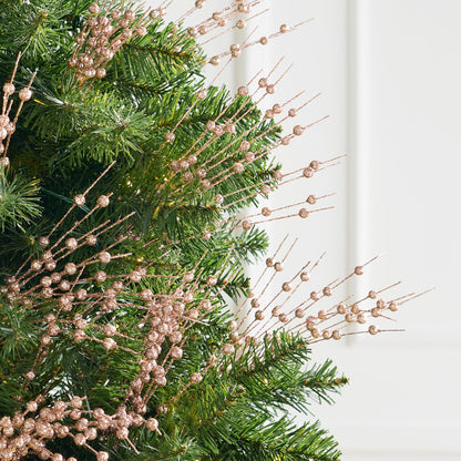 24 Pcs Christmas Tree Berry Stem (Champagne)