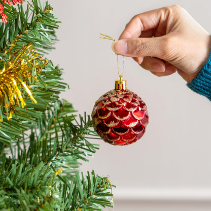 71 Pcs Red & Gold Christmas Ornaments Set