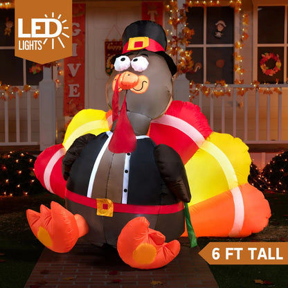 6ft Large Inflatable Thanksgiving Turkey – JOIEDOMI